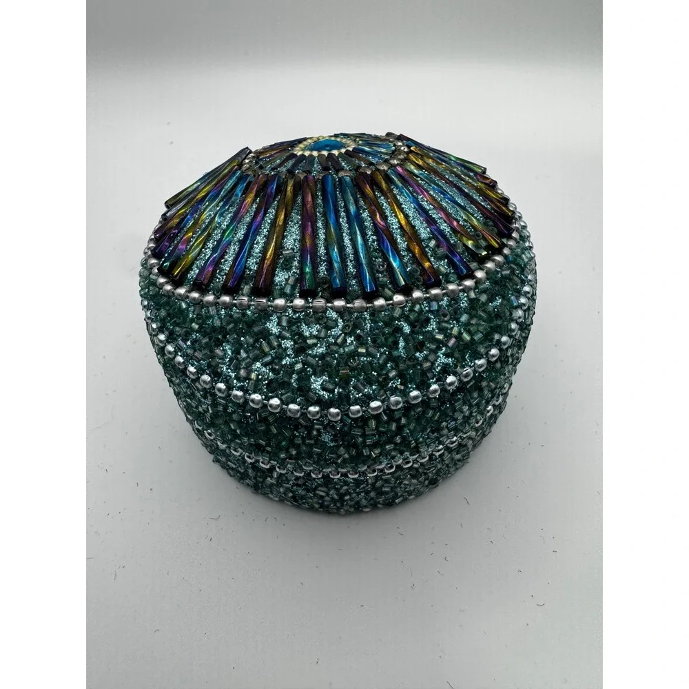 Set of 2 Boho Y2K Beaded jewelry Boxes